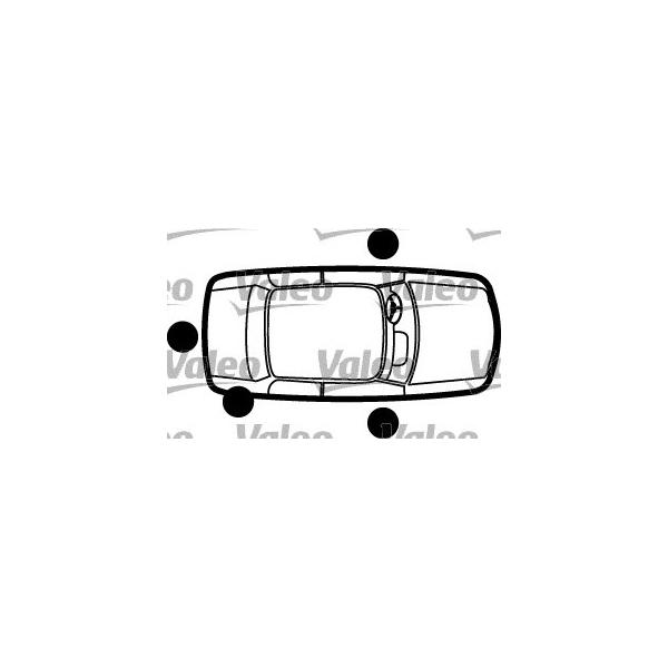 VALEO - 252452 (компл.замков/ Peugeot 106 >03/96)