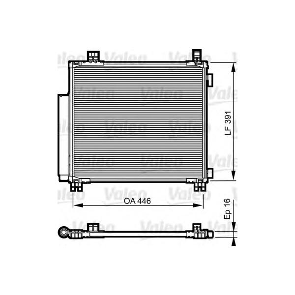 VALEO - 814220 (Конденсор кондиционера)