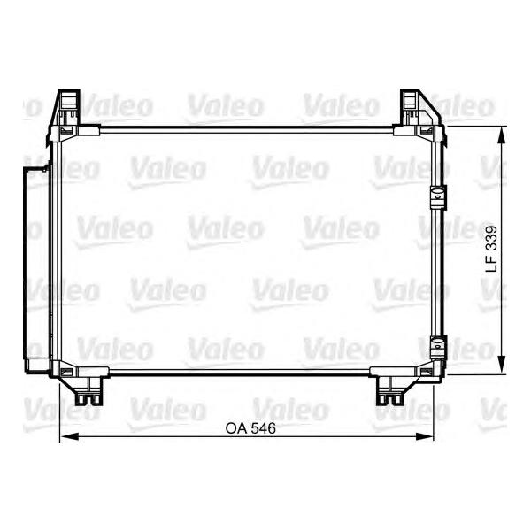 VALEO - 814 223 (Конденсер TOYOTA YARIS 1.0 05-)
