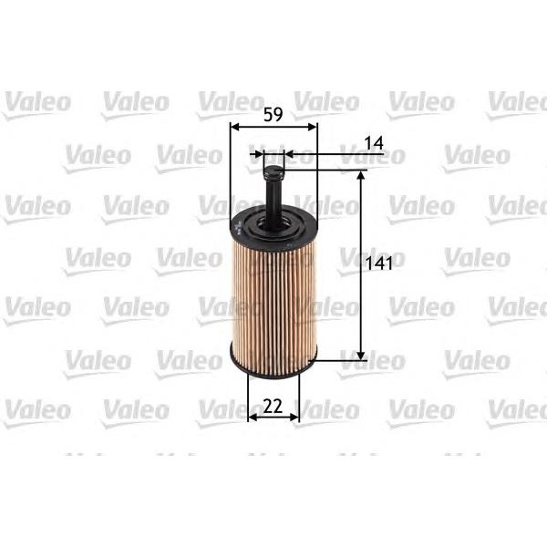 VALEO - 586509 (Фильтр масляный для Citroen Berlingo/C2/C3 1.1-1.6 1996~ / Peugeot 206/306/307/Partner 1.1-2.0 1996~)