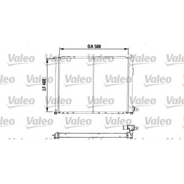 VALEO - 730549 (радиатор/ Renault Safrane 2.0i-2.5TD 92-00)