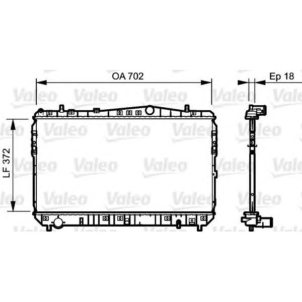VALEO - 735 159 (Радиатор GM LACETTI 1.4-1.8 04-)