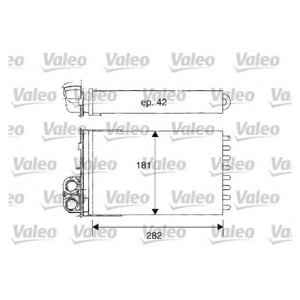 VALEO - 812181 (радиатор печки/ Peugeot 406 all 99>)