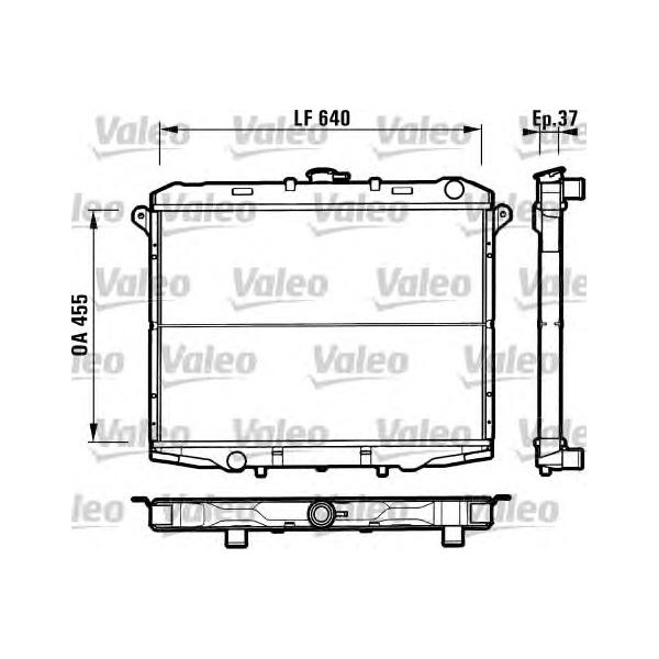 VALEO - 731785 (радитаор/ Nissan Terrano II 2.7TDi 96>)