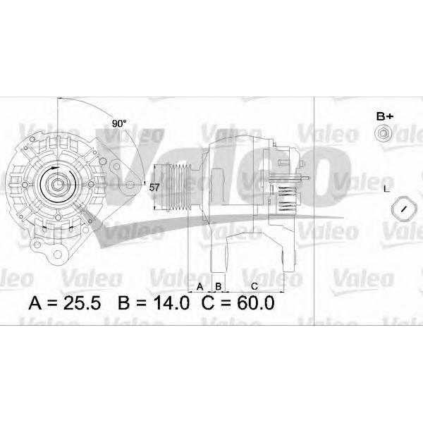 VALEO - 437317 (Генератор  AUDI 120A)