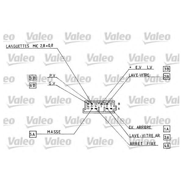 VALEO - 251290 (перекл.подрулевой R/ Peugeot 106 9/91-3/93)