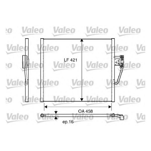 VALEO - 817248 (радиатор конд./ BMW E39 95-97)