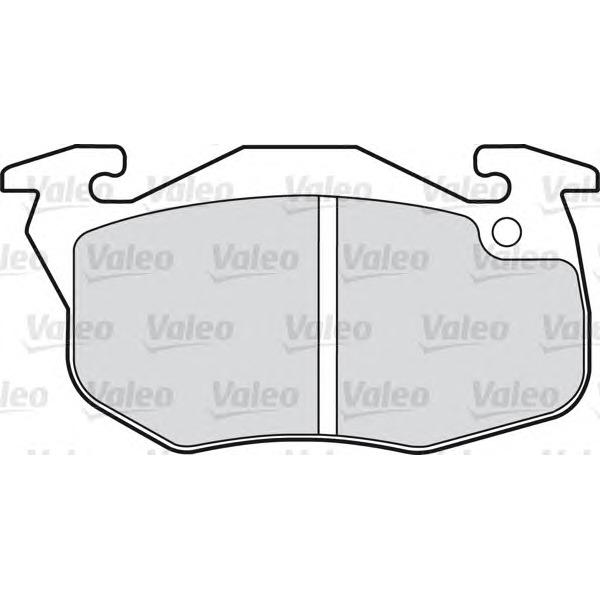 VALEO - 540503 (Комплект+тормозных+колодок)