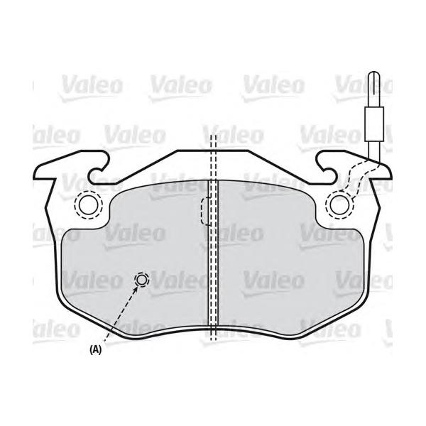 VALEO - 598396 (Колодки торм. задн.)