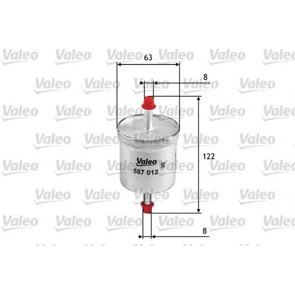 VALEO - 587012 (Фильтр топливный)