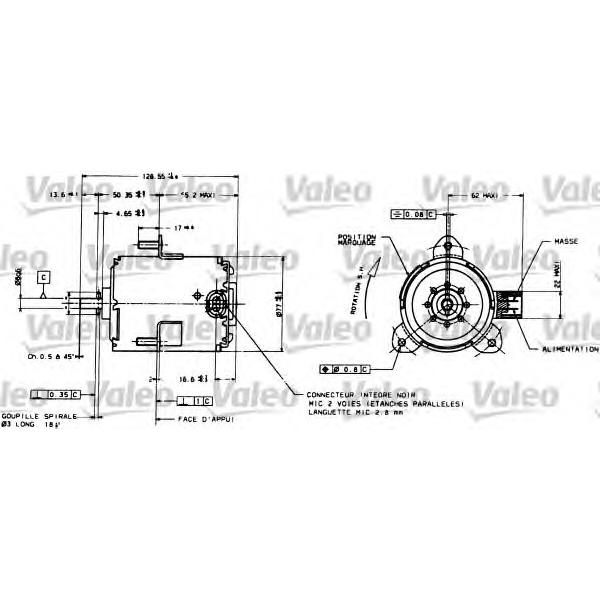 VALEO - 698085 (Мотор вентилятора 698085)