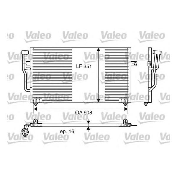VALEO - 817559 (радиатор/ Volvo S40/V40 1.6-2.0/1.9D/TD 95>)