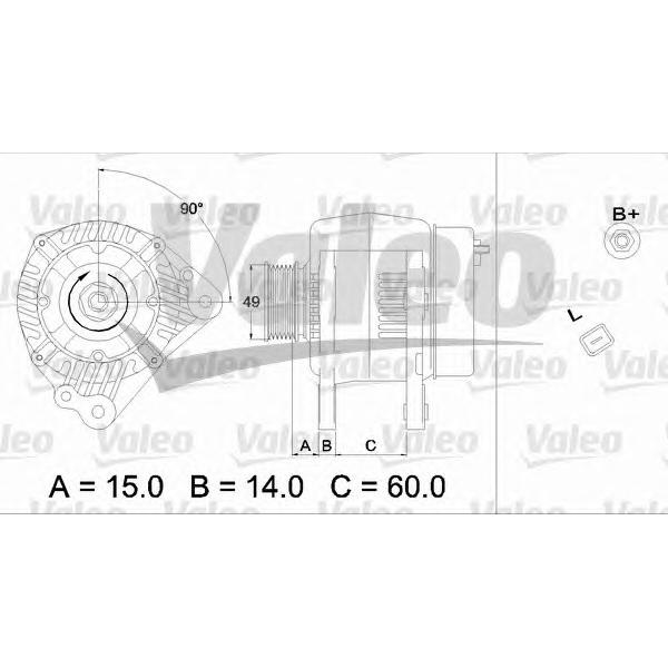 VALEO - 437339 (Генератор  AUDI 120A)