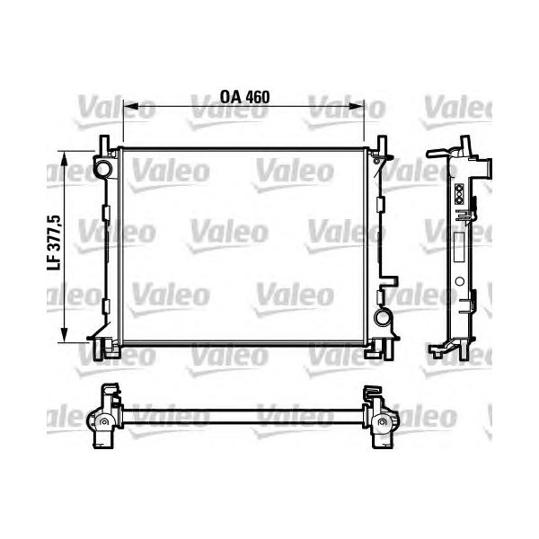 VALEO - 732731 (радиатор/ Ford Focus 1.4/1.6 16V 98>)