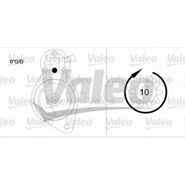 VALEO - 458169 (Стартер OPEL)