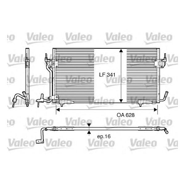 VALEO - 817229 (Конденсатор кондиционера CITROEN: XSARA (N1) 1.5 D 97-05, XSARA Break (N2) 1.5 D 97-05/PEUGEOT: 306)