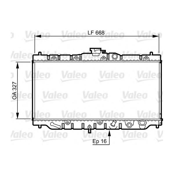 VALEO - 730424 (радиатор/ Honda Accord 2.0 АКПП 85-89)