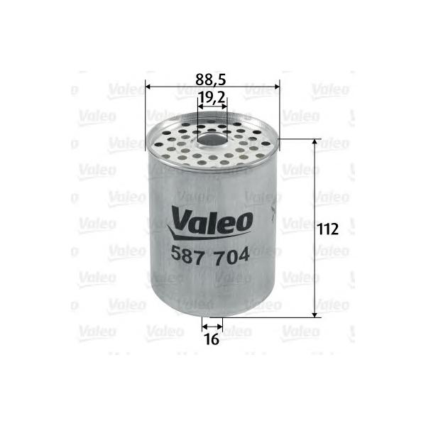VALEO - 587704 (Фильтр топливный диз.)