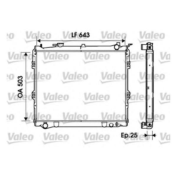 VALEO - 734207 (Радиатор)