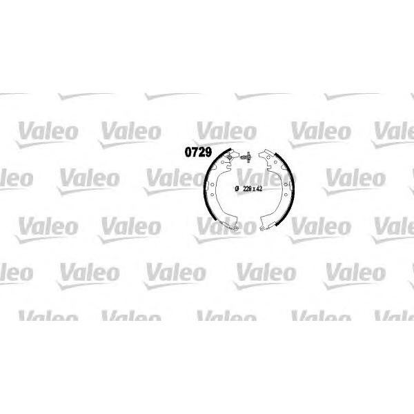VALEO - 562774 (Колодки тормозные барабанные Ø229x41)