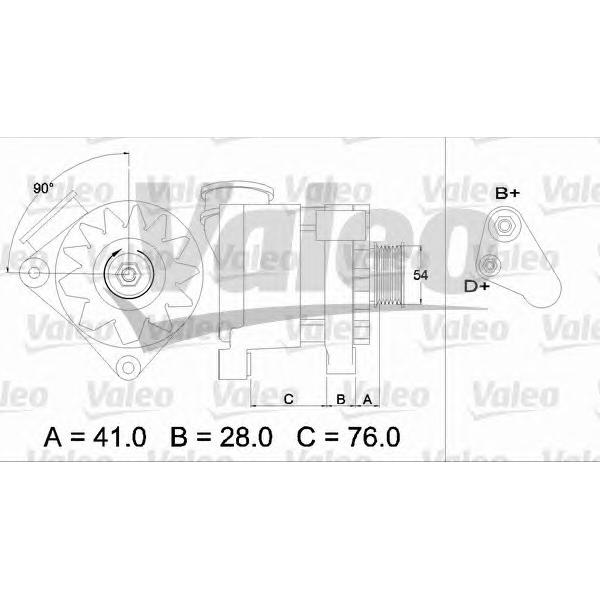 VALEO - 436334 (Генератор BMW 105A)