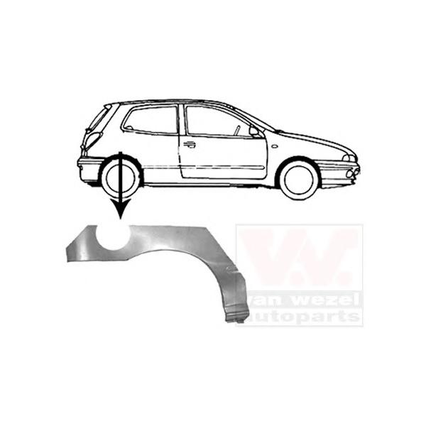 VAN WEZEL - 1756146 (Арка крыла FIAT BRAVA/BRAVO/MAREA (10/1995-12/2007) задн пр мод 2дв 10/95-10/01)