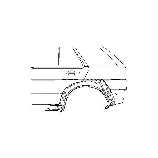 VAN WEZEL - 3305148 (Арка крыла задн прав NISSAN: MICRA 93-02 4дв)