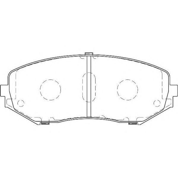 WAGNER - WBP24346A (колодки дисковые п./SuzukiVitara1.6VVT/2.0i JLX/1.9DDiS/2.0DLXi 06>)