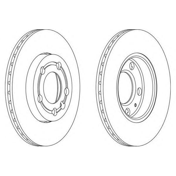 WAGNER - WGR1164-1 (диск тормозной передний / Skoda Fabia, VW Polo 1.0/1.2 99>)