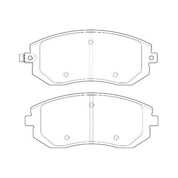 WAGNER - WBP23865A (колодки дисковые п./ Subaru Forester/Impreza 1.6/2.0 02>)