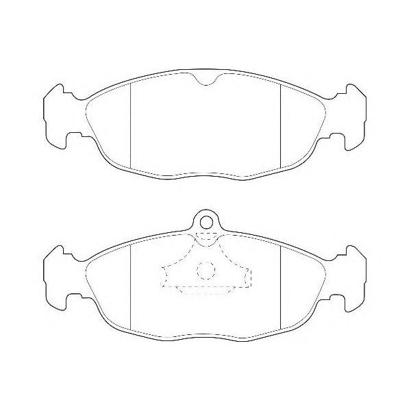 WAGNER - WBP20547A (колодки дисковые п./ Opel Vectra A/Astra F 1.4i-1.8i/1.7D/TD 91-98)