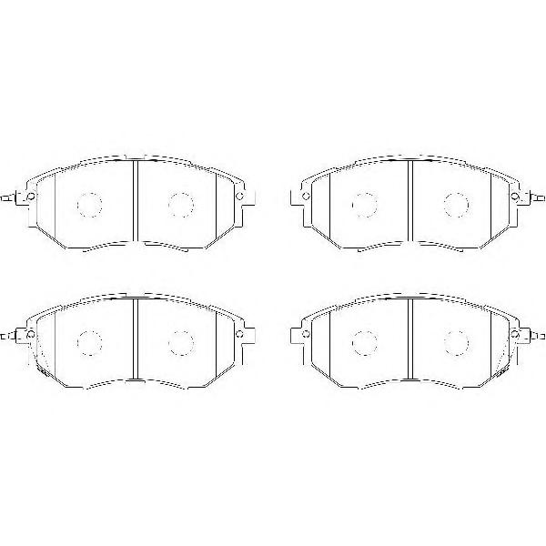 WAGNER - WBP24222A (колодки дисковые п./ Subaru Legacy 3.0i, Outback 3.0i 03>)