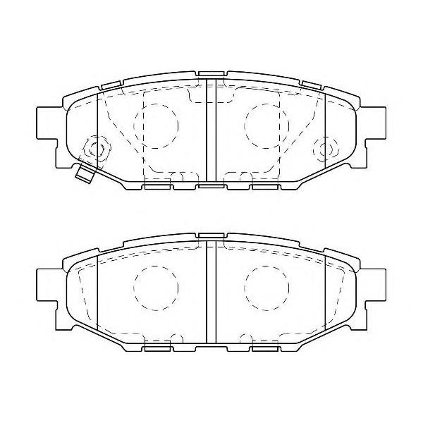 WAGNER - WBP24271A (колодки дисковые з./ Subaru Legacy 2.0/2.5/Outback 2.5 03>)