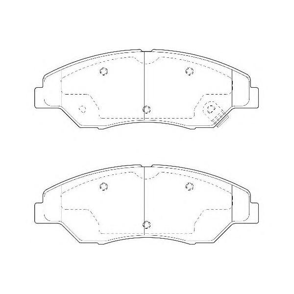 WAGNER - WBP23442A (Колодки тормозные KIA Sportage (-03), Sportage New (Калининград) передние (4шт.))