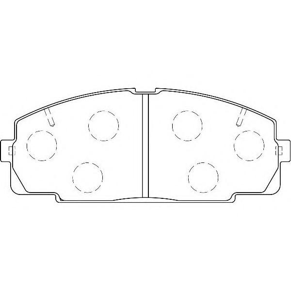WAGNER - WBP21468A (колодки дисковые п./ Toyota Hiace 2.7/2.4D/TD/2.5D 95>)
