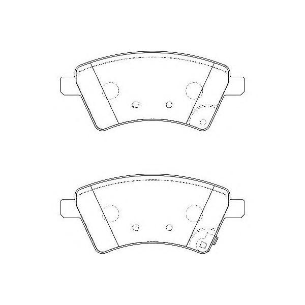 WAGNER - WBP24391A (колодки дисковые п./ Fiat Sedici, Suzuki SX4 1.5i/1.6i 06>)