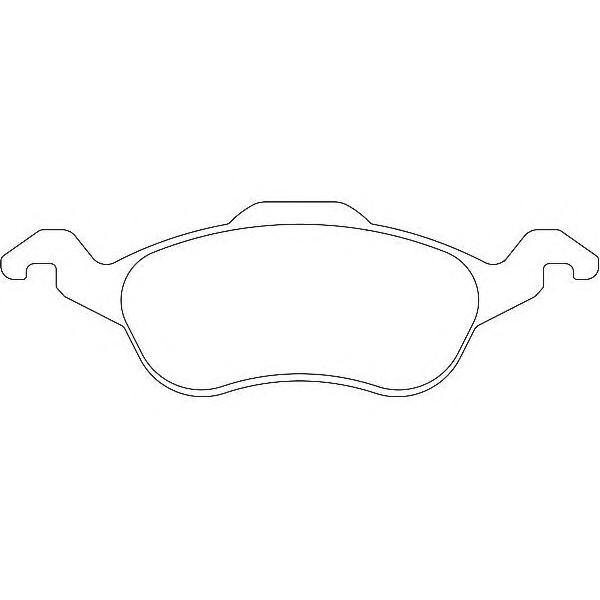 WAGNER - WBP23154A (Колодки тормозные передние для Ford Focus I 1998~2004)