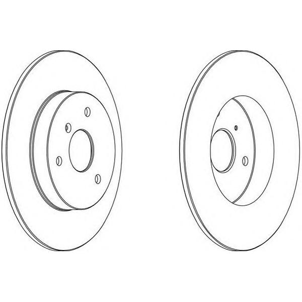 WAGNER - WGR1111-1 (диск тормозной передний / MB Smart (MCC) all 98>)