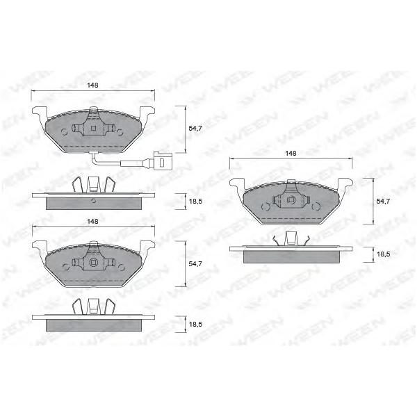 WEEN - 1511253 (Колодки дисковые)