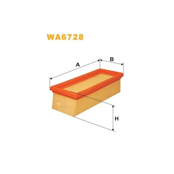 WIX FILTERS - WA6728 (Фильтр воздушный NISSAN: KUBISTAR 03-, KUBISTAR 03- / RENAULT: CLIO II 98-, CLIO II 98-, KANGOO 97-,)