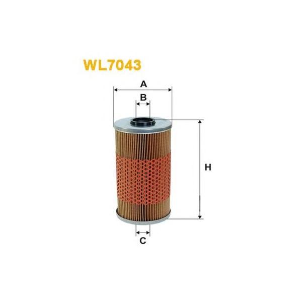 WIX FILTERS - WL7043 (фильтр масляный для двс)