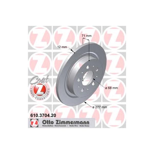 ZIMMERMANN - 610.3704.20 (Тормозной диск)