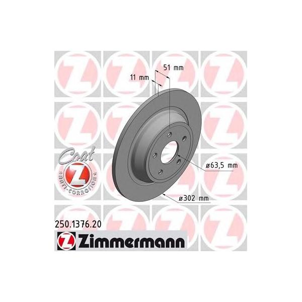 ZIMMERMANN - 250137620 (Тормозной диск)