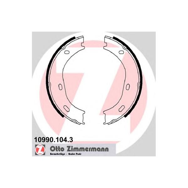 ZIMMERMANN - 109901043 (Колодки тормозные барабанные)