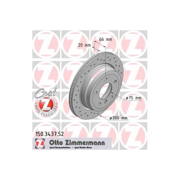 ZIMMERMANN - 150343752 (ДИСК ТОPМОЗНОЙ)