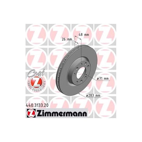 ZIMMERMANN - 440313320 (Диск тормозной BS PEUGEOT)